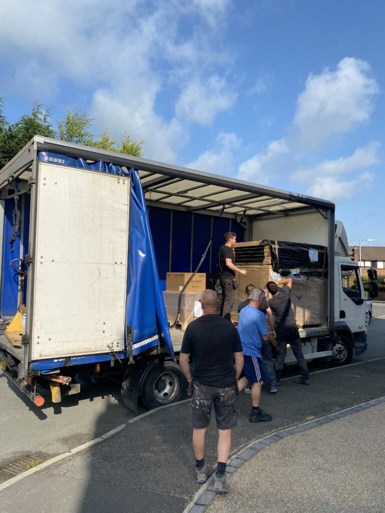 20250613_072504708_iOS - Flux Solar Energy Solar materials arriving on site in Horwich