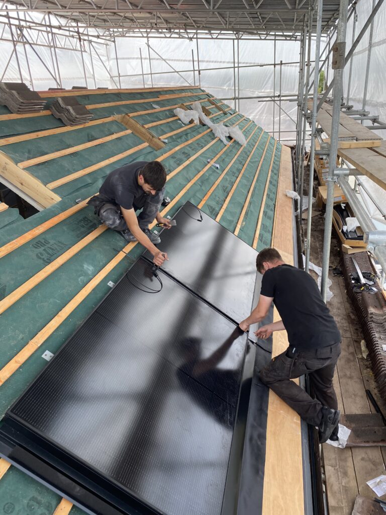 - Flux Solar Energy During the installation of Horwich In-Roof Solar System