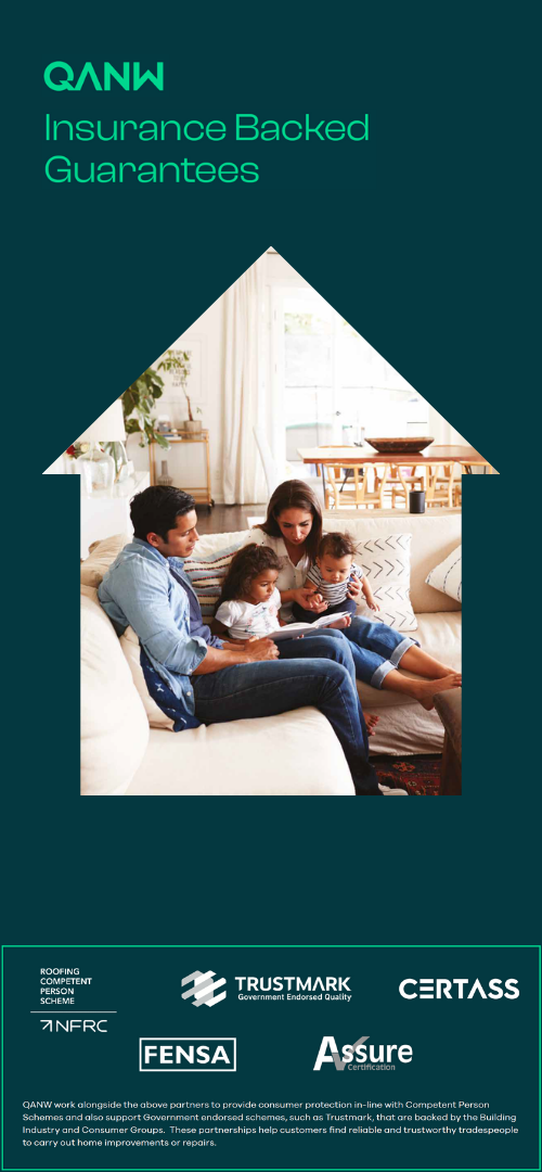 QANW - IBG (Insurance Backed Guarantee) stock image with trustmarks