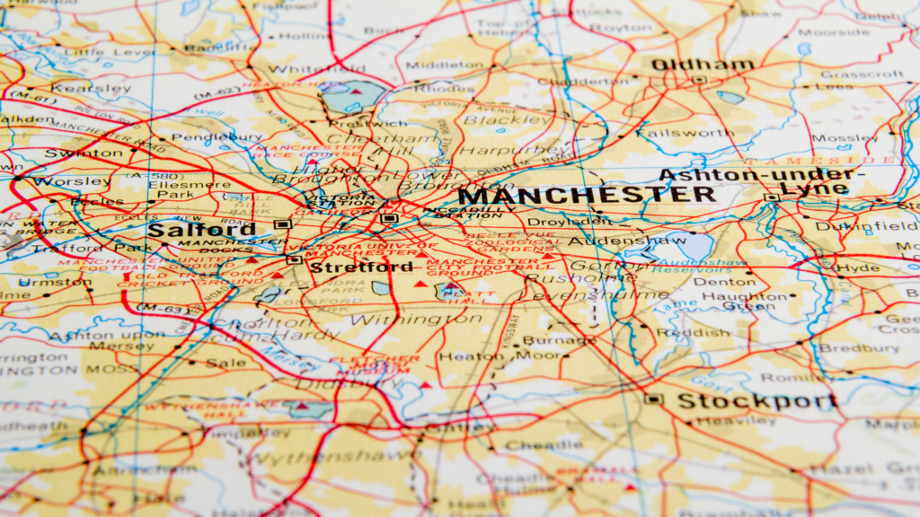 Map of Greater Manchester